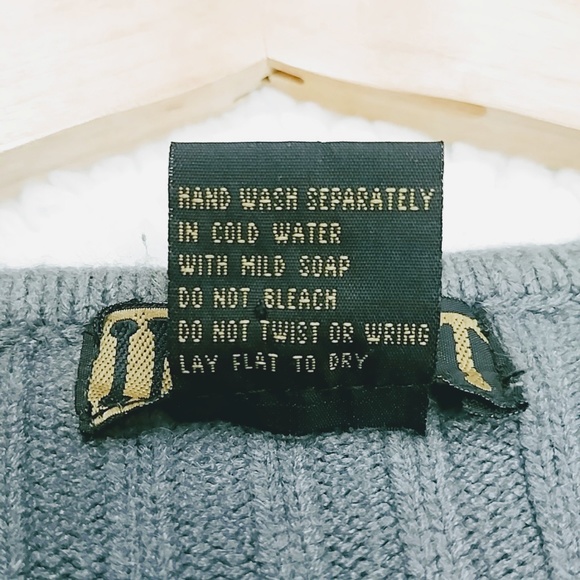 Vintage Grey Ombre Knit Long Sleeve Sweater - Picture 7 of 8